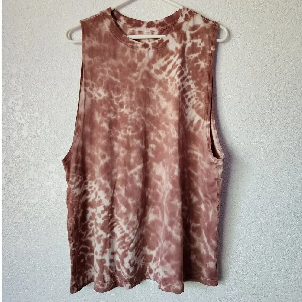 Lululemon All Yours Tank Tie Dye Marmoleado Tie Dye Ancient Copper Pima Cotton